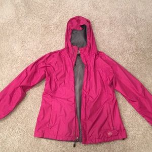 Pink nike raincoat